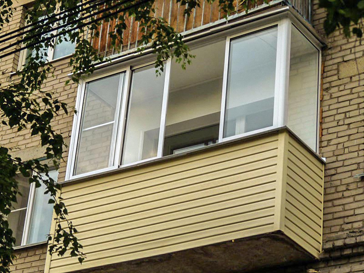 Наружная отделка балкона